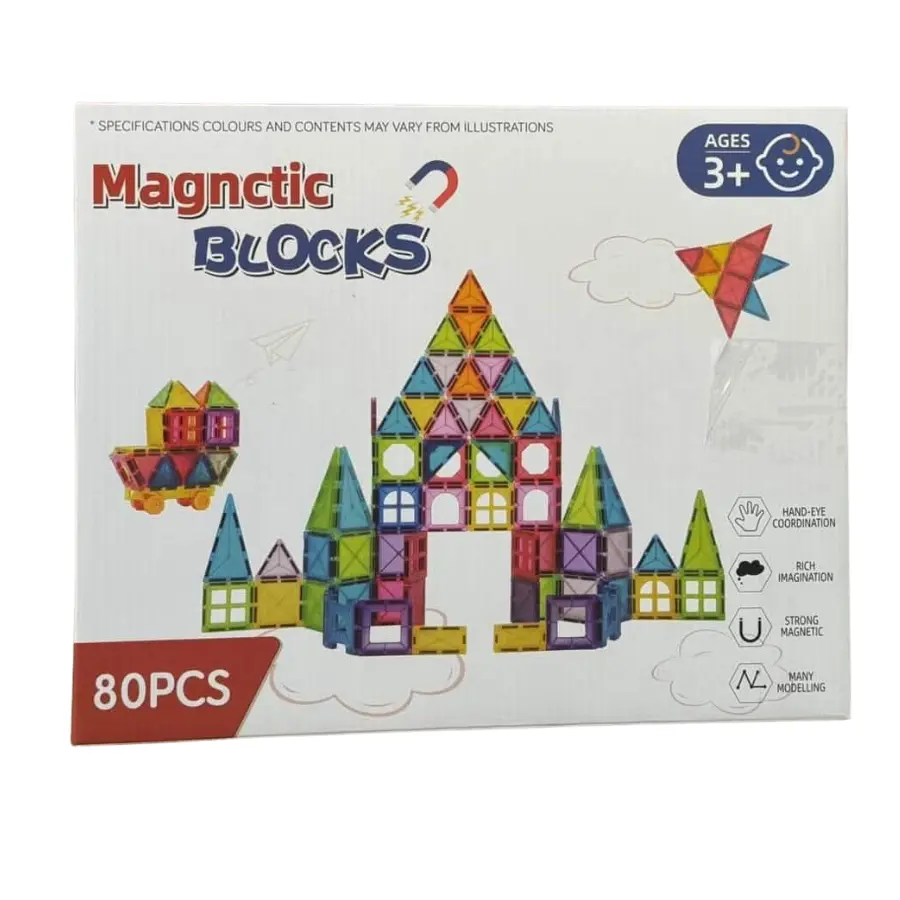 ليغو مغناطيسي 80 قطعة