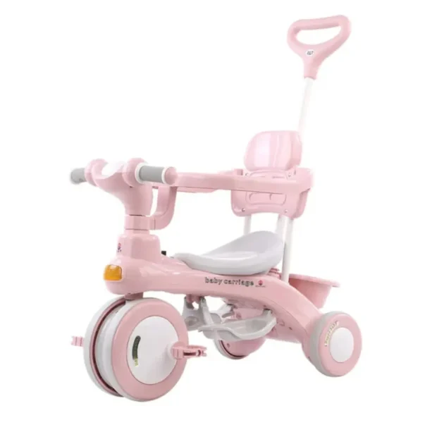 دراجة أطفال ثلاثية العجلات (زهري)